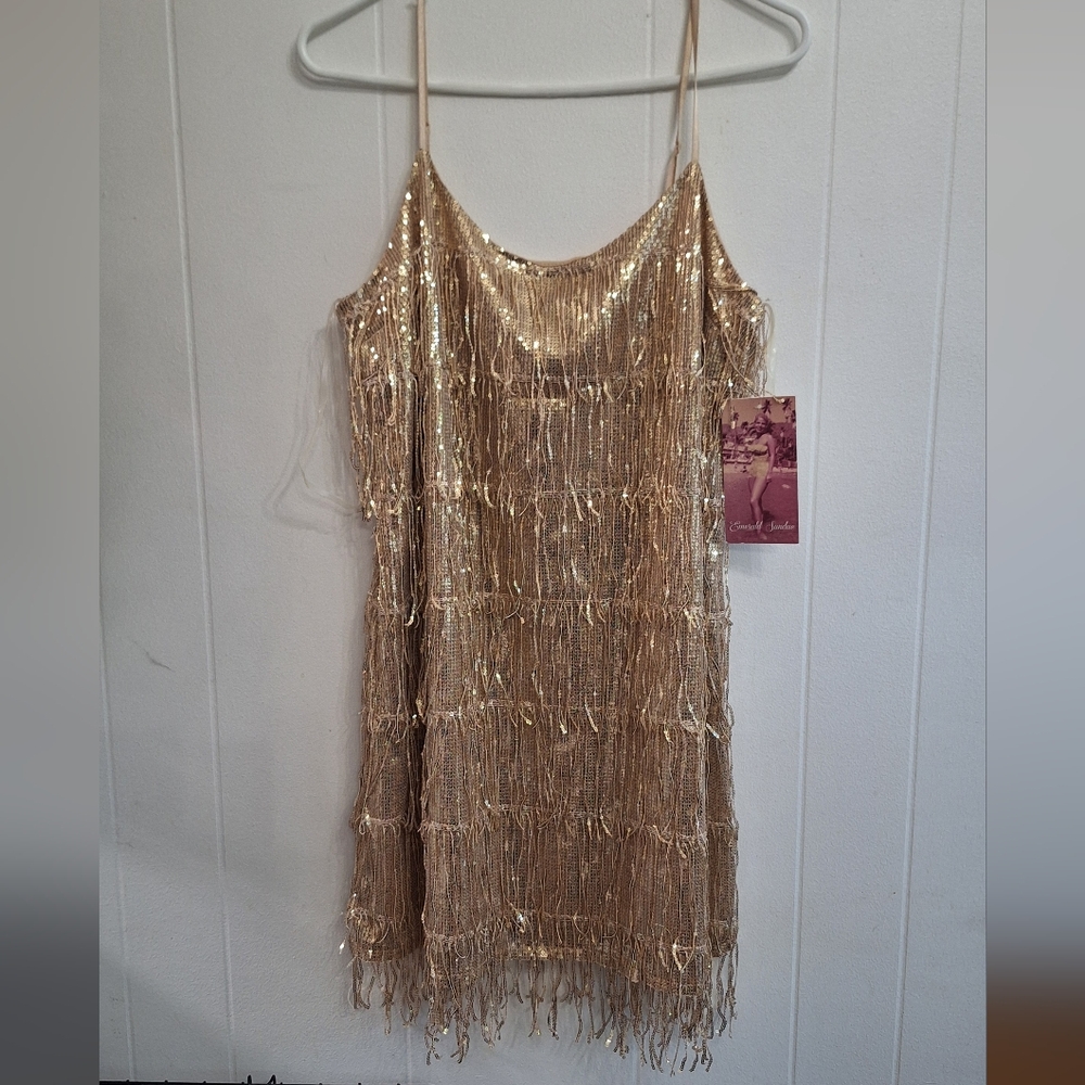 Emerald Sundae Gold Dress